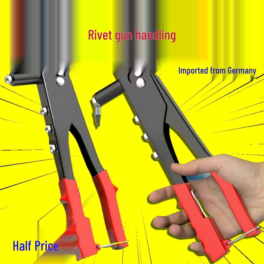 Automatic & Manual Rivet Gun for Bathroom Door Hinges and Core Pulling