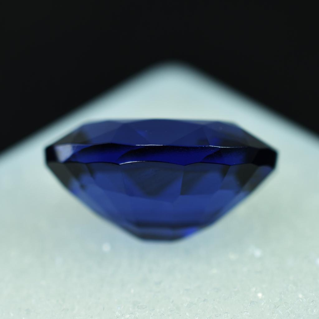 10 Ct Natural Blue Sapphire Certified Gemstone Loose Oval Shape Ring Size