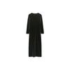 Zara Simple Casual V-Neck Long Sleeve Dress Women dresses Dark-Khaki 8658887-507