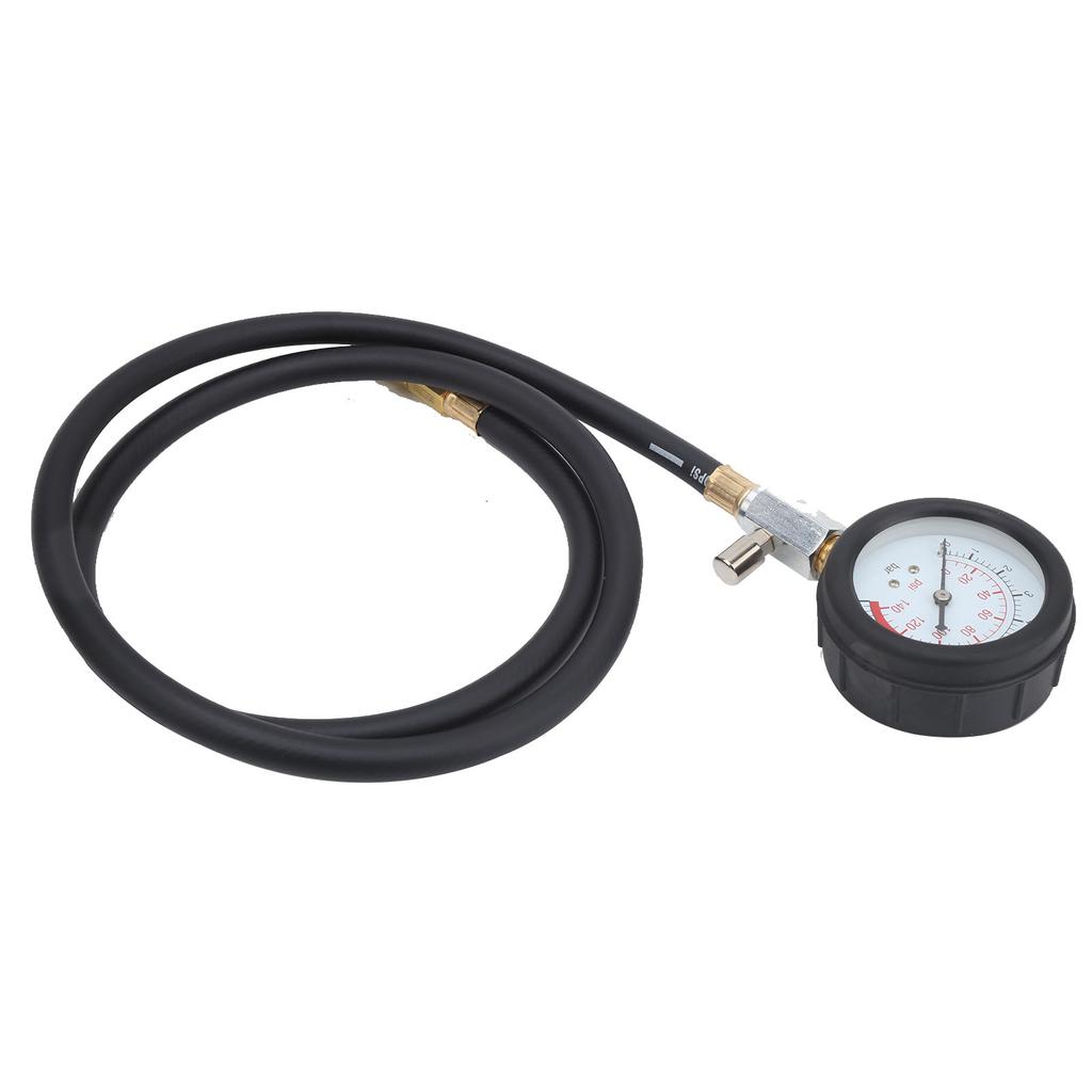Engine Oil Pressure Test Tool Kit Tester Gauge with Toolbox Low Oil Warning with 90 degrees Coupling Adapter