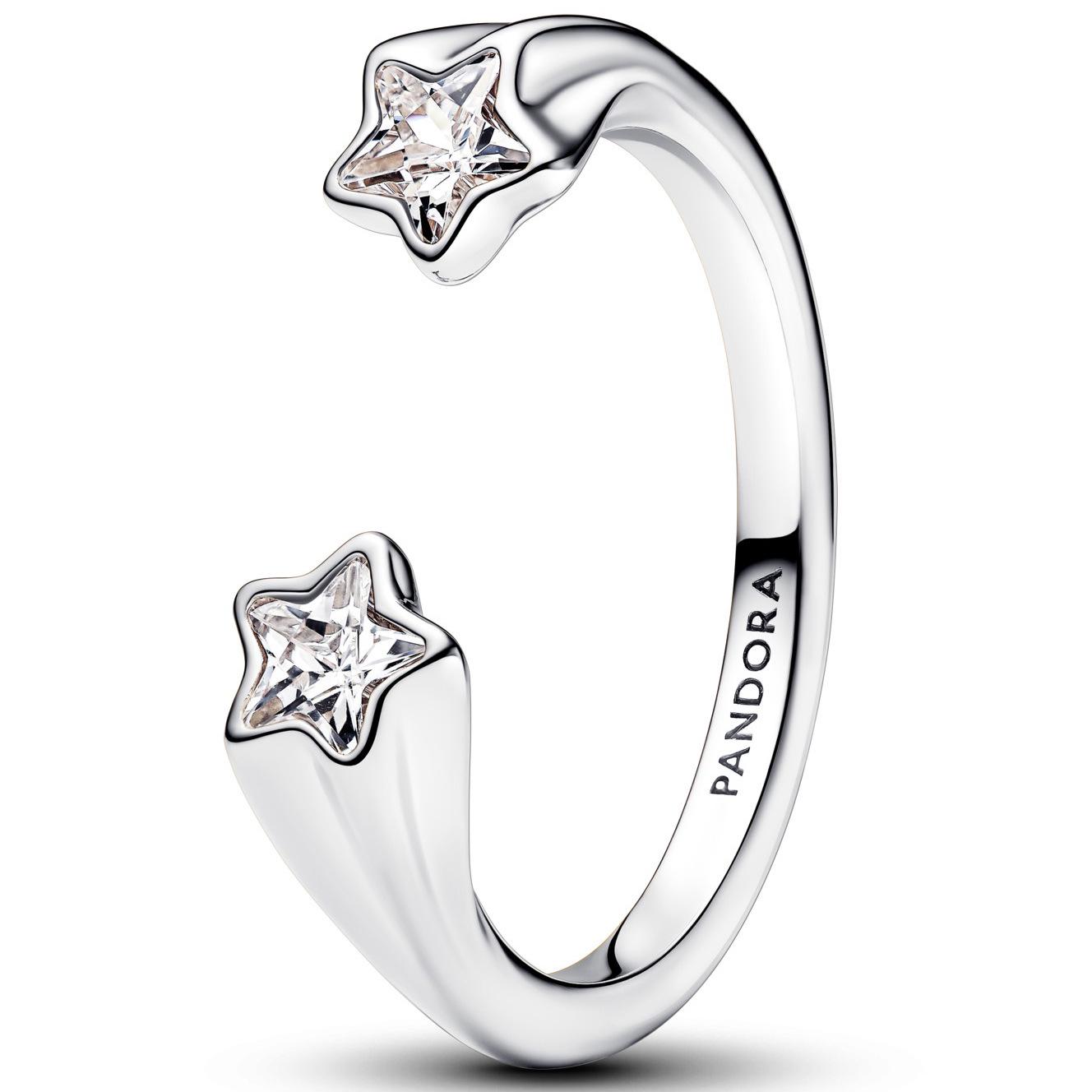 

Кольцо-бант из белой меди Пэна с посеребрением и бриллиантовой звездой, Хэллоуинское издание Size 8