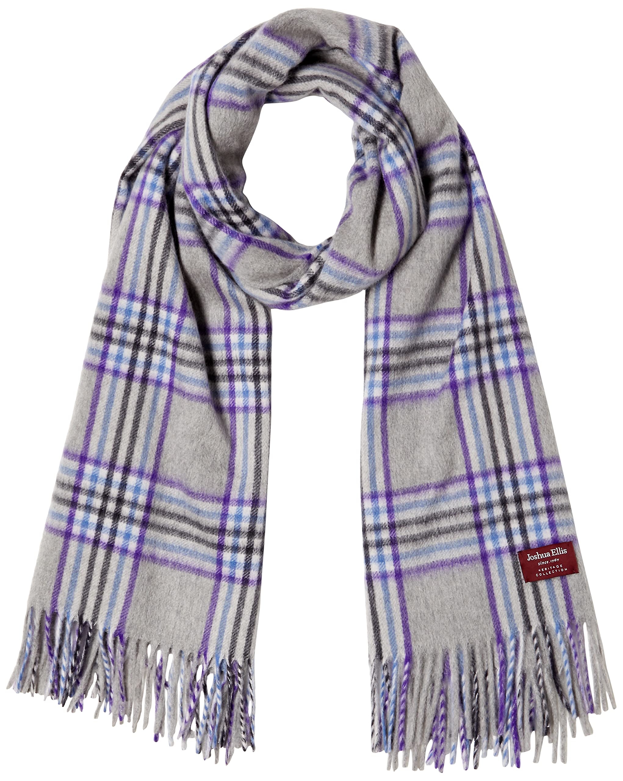 

Joshua Ellis Cashmere Large Cashmere and 70x190cm Stole, Stole, CPG, Grey, Purple, Blue, [Used]