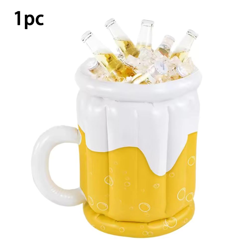 

PVC Inflatable 1/2pcs Ice Bucket Beer Cooler Funny Hawaiian Birthday Party Decoration Summer Beach Pool Outdoor BBQ Supplies