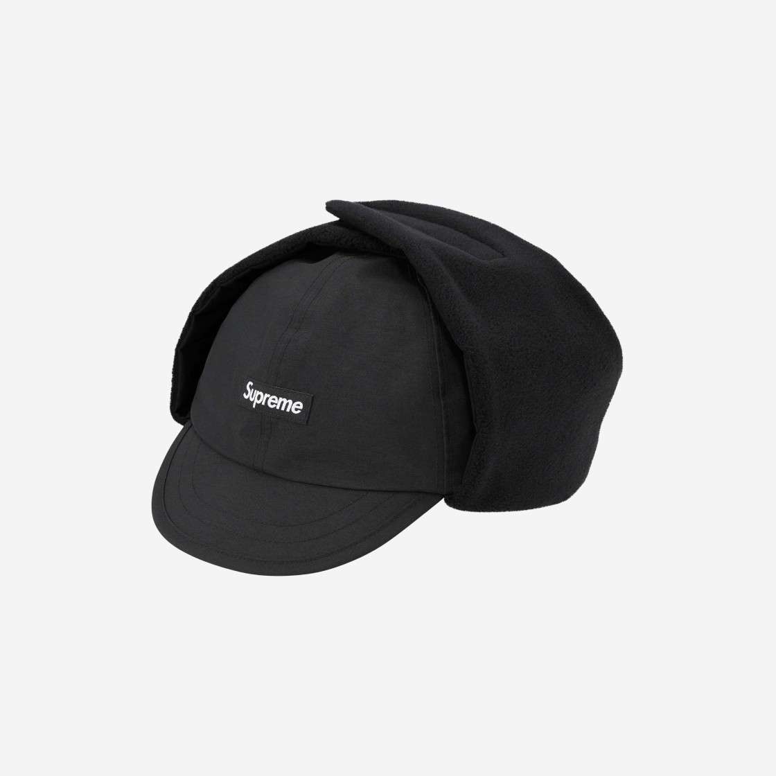 

Шапка-ушанка Supreme Gore Tex Черная 23FW -