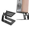2x Desktop Speaker Stands Black Sturdy Vibration Damping Multipurpose 18x13cm C Shaped Speaker Racks Audio