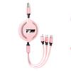 Car Emblem Styling 3 In 1 Fast Charging Cord Data Cable Center Cover For VW Rline GTI GOLF 6 Touran MK4 Jetta Bora Motion Passat Ol5