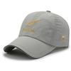 Hat Men'S Spring Summer Embroidery Feather Mesh Cap Baseball Cap Women'S Visor Mesh Breathable Cap