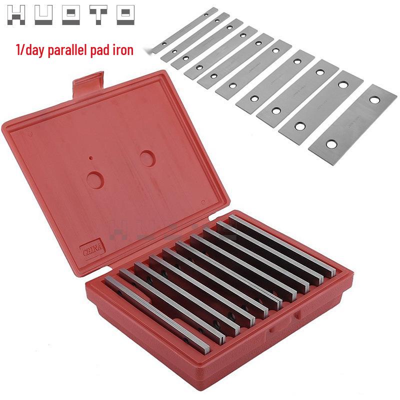 HUOTO 1/8" Imperial Parallel Risers, 10 Pairs - Equal Height Blocks for Milling Machine Vise Tool
