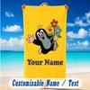 Beach Towel Custom Name Text, Quick Dry Large Towel For Beach HomePumuckl