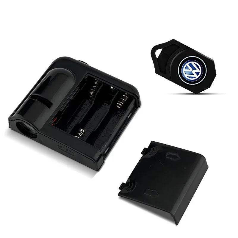 For VOLKSWAGEN VW New Jetta VW For Volkswagen 2PCS Car Door Emblem LED Light Welcome Lamp Wireless Laser Projector For Volkswage