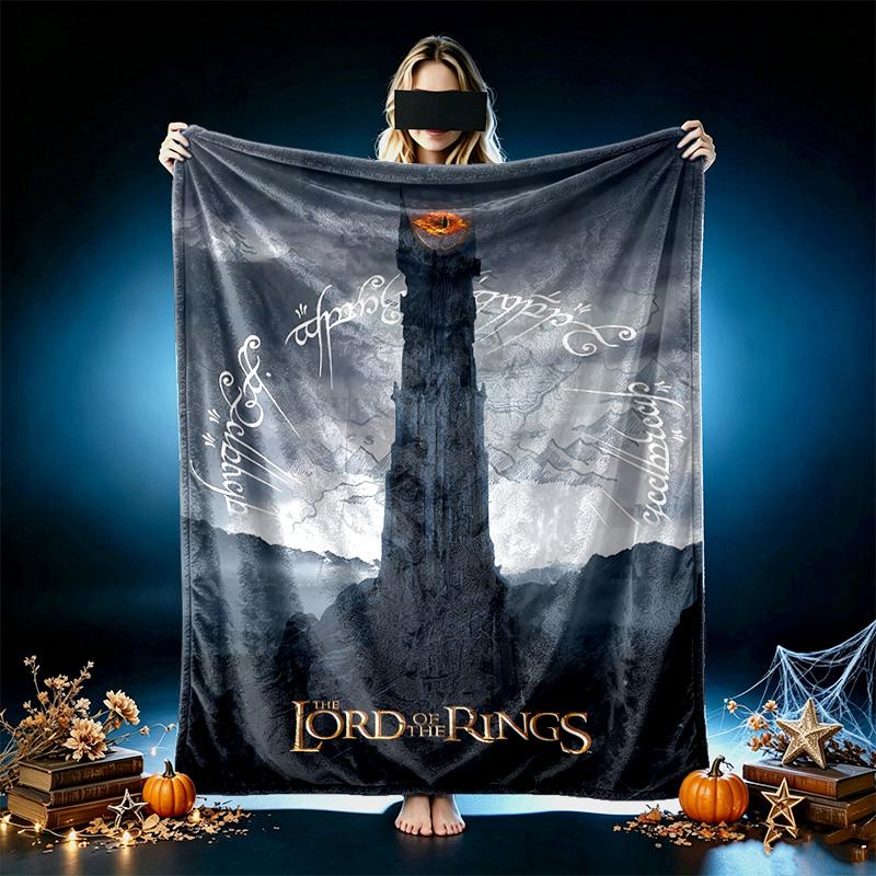 1pc Easy-Care Lord Rings (4) Blanket, Perfect for Couch, Bed, Home, Travel and More, Warm and Durable Printed Blanket