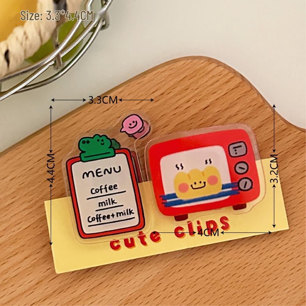 Charming Cartoon Decorative Acrylic Memo & Sealing Clip
