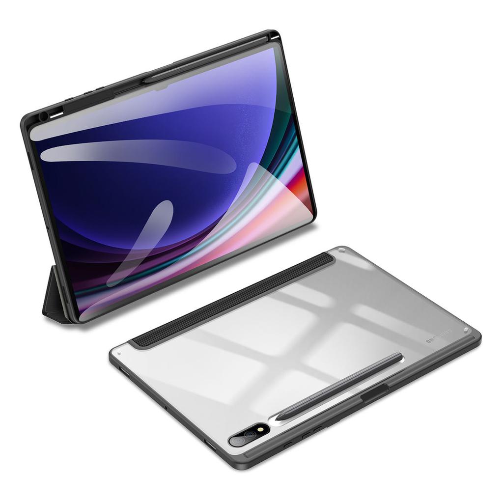 DUX DUCIS TOBY Series For Samsung Galaxy Tab S10+/S9+/S9 FE+ Case PU Leather Tri-Fold Stand Tablet Cover