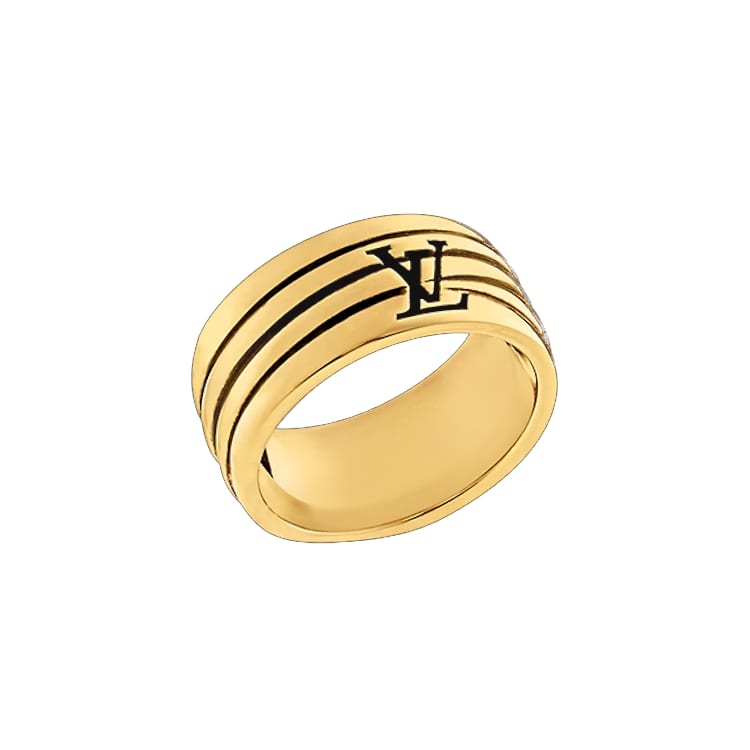 LOUIS VUITTON Metal Rings Unisex Gold m1232m