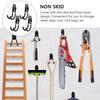 Anti-Slip Coating Bike Wall Mount Heavy Duty Garage Hook Hook Set Wall Mount Hanger  Tool Organize