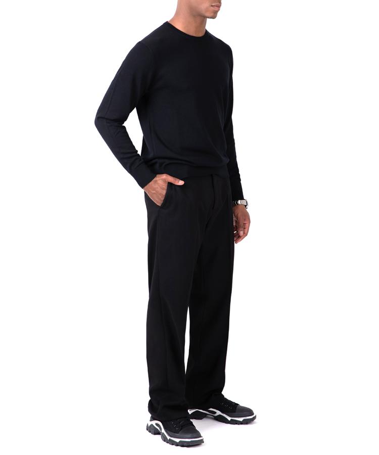 Seuteulaikeu Wool Trousers (Black)