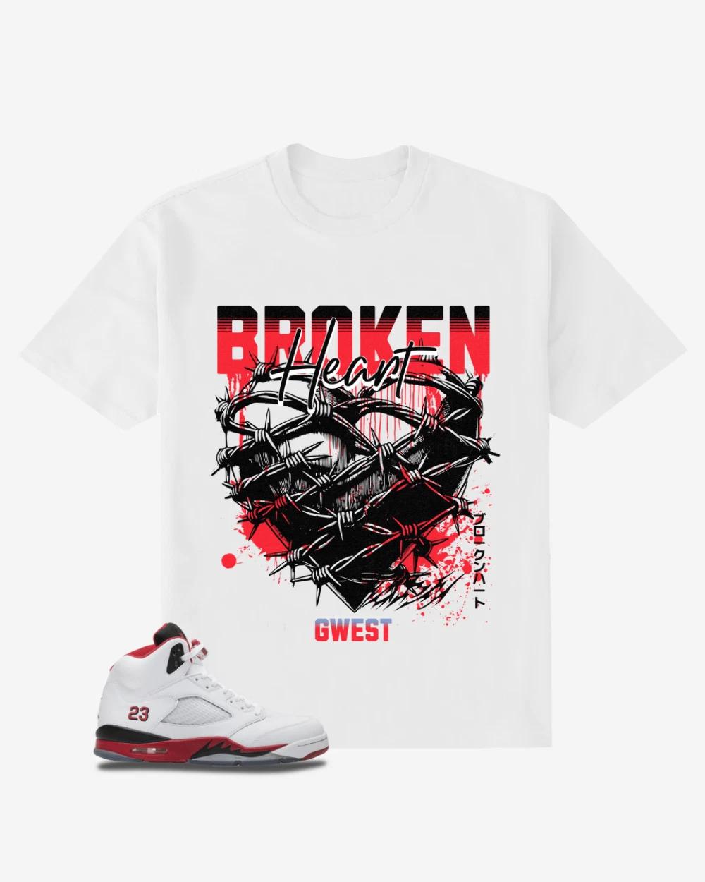 Broken Heart Oversized T-Shirt L
