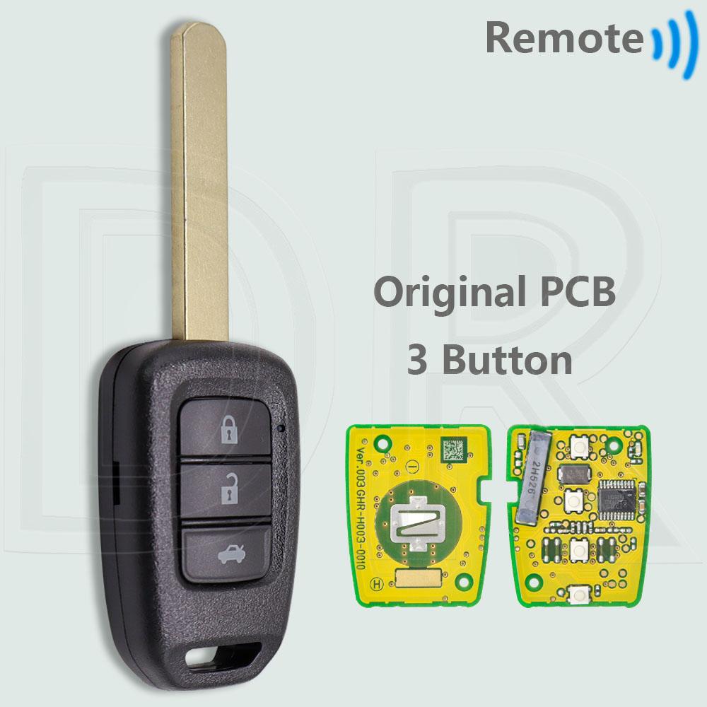 DR HLIK6-1T 313.8MHz HLIK6-1TA 433.9MHz ID47 PCF7961X Car Remote Key For Honda Civic Accord City CR-V Jazz XR-V Vezel HR-V FRV