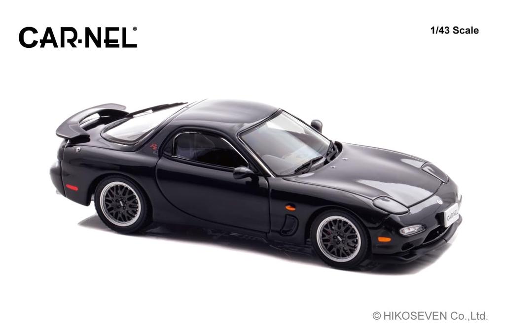 Hiko Seven CARNEL Scale Mazda Type RZ 1998 Brilliant Black Finished Product CN439813 1/43 RX-7 (FD3S)