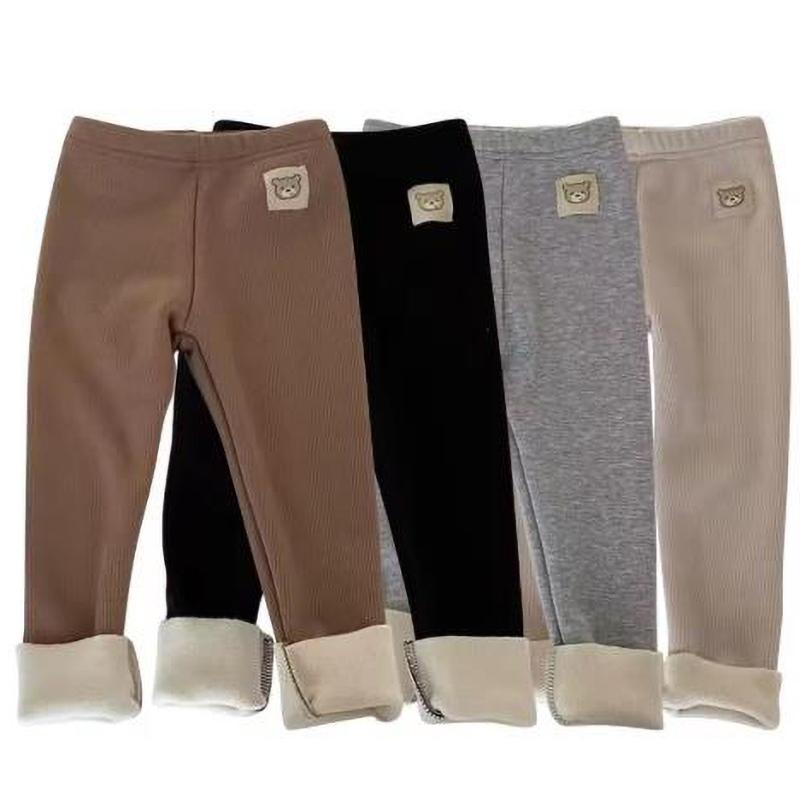 Barn Varma Underdelar Tecknade Mönster Ideala Höst Vinter Utomhus Barn Byxor