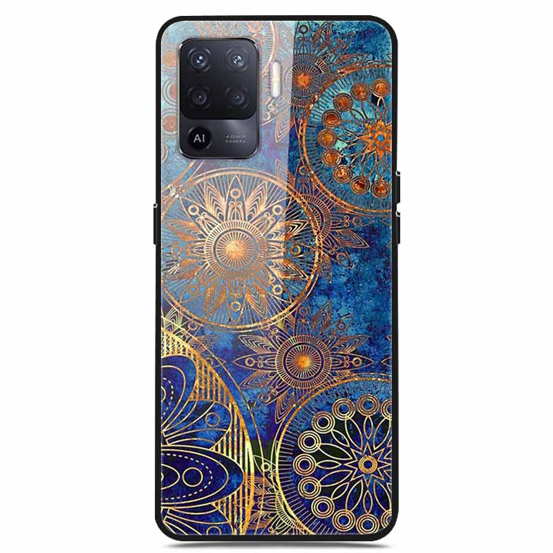 For OPPO Reno 5 Lite Case Luxury Tempered Glass Bumper for OppoA94 4G Phone Cover For OPPO A94 4G/ Reno5 Lite Glass Coque A94 4G