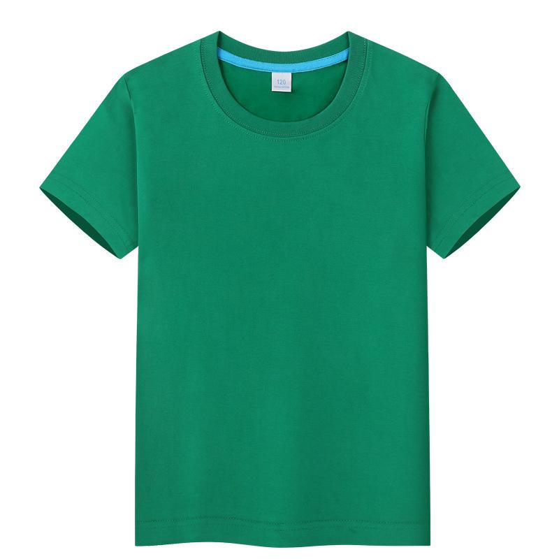 Children's T-shirt Candy Colored Short Sleeved Class Uniform Kindergarten Blank Hand Drawn