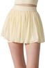 [MORGEN SKY] Women's Tennis Skirt with Inner Shorts, Pockets, Quick-Drying, Leg-Slimming, Spring/Summer DQ450 (S, Cream)