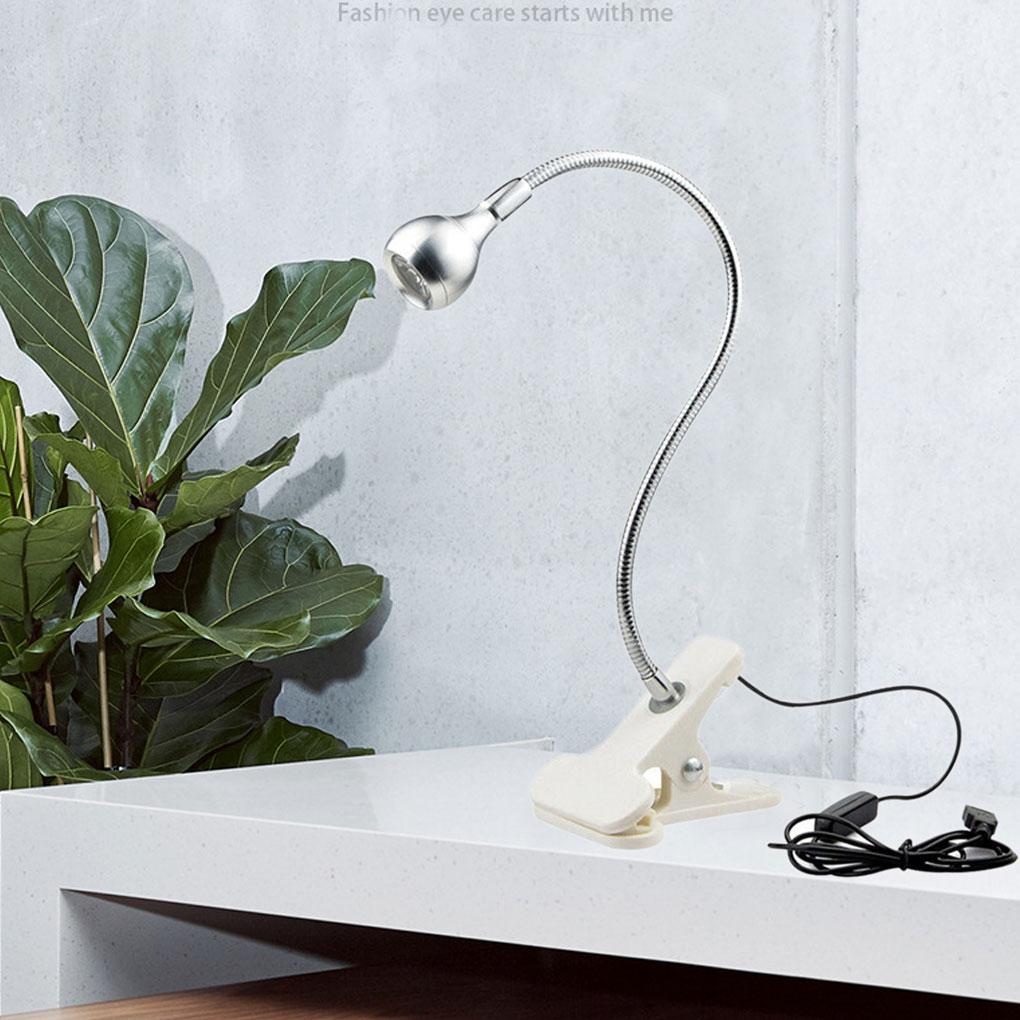 USB Clip-On Reading Light LED Flexible Bed board Office Eye Caring Reading Lamp White Brightness