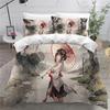 Anime Girl Beding Set, Japanese Manga Duvet Cover, Ultra-fine Fiber Duvet Cover, Adult Plus Children's Duvet Cover Pilowcase