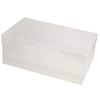 Transparent Rectangle Shoe Storage Box Clear Plastic High Heels Organizer Bins