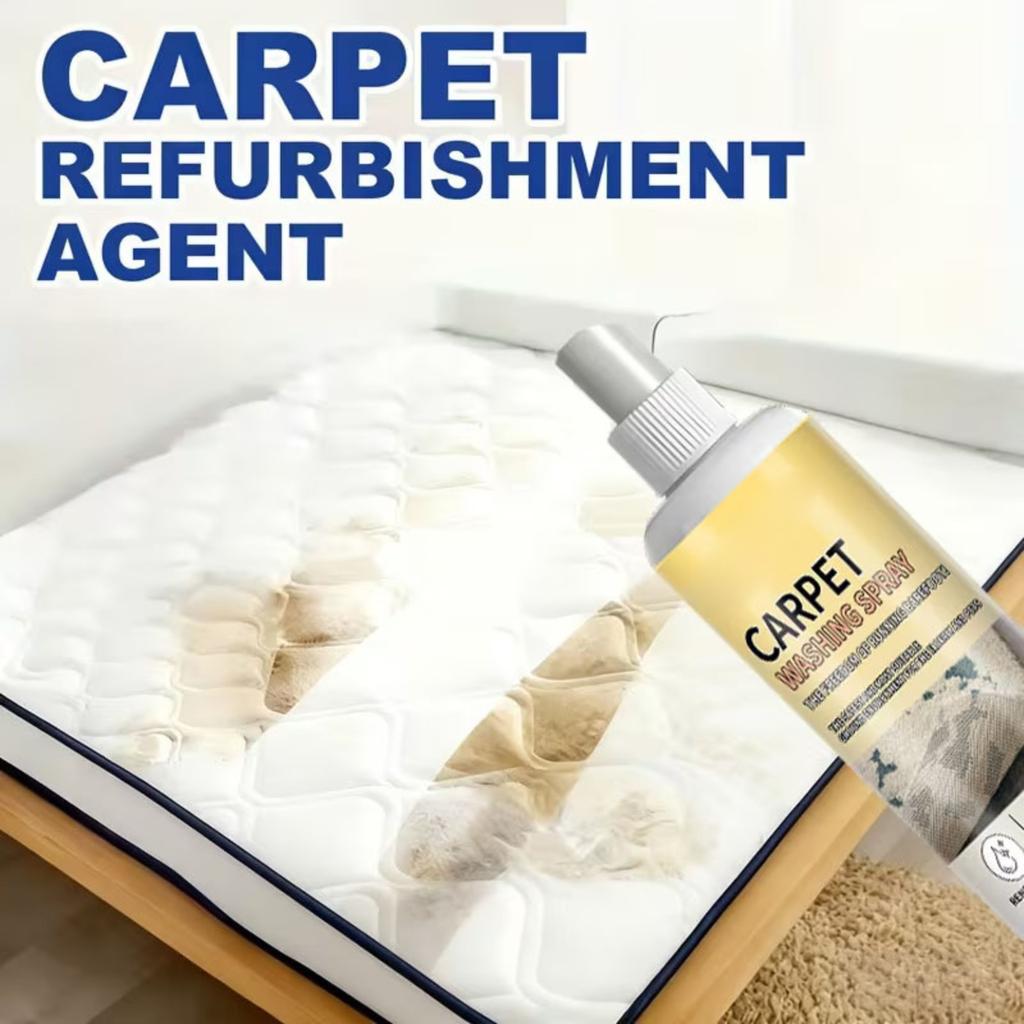Spray Detergente per Tessuti per Divano e Tappeto 100ml Spray per Rinnovamento e Cura delle Superfici Facile da Usare per la Manutenzione di Tappezzeria di Casa e Ufficio