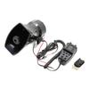 Car Megaphone 7 Tone Alarm Horn 12V 110dB Loud Speaker Fire Alarm Ambulance Blaring Police Siren