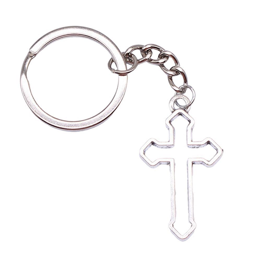 Portachiavi con Ciondolo Croce Ankh Amuleto Egiziano Portachiavi Anello 28mm