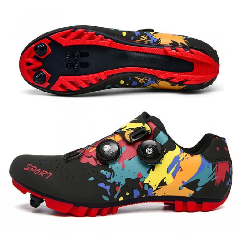 Road Mountain Cycling Shoes With Cleat Compatibility Unisex Stiff Sole Performance Bike Footwear