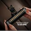 Sliding Cover Vehicle Phone Sign Dog Design ABS Adhesive Base Easy Installation Car Dashboard Safety Accessory
