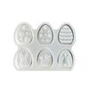 Easter Bunny Silicone Mold Set 6-Cavity DIY Easter Crafts Mold Easy Release Reusable Resin Candle Making