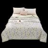 Tulip Print Knitted Polyester Summer Quilt