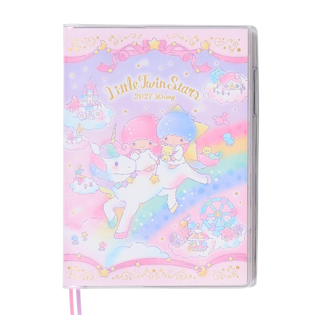Sanrio B6 Diary (Block Type) 2027 Little Twin Stars Kiki Lala October Start Notebook Schedule Book 922790