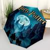 1pc Harry Potter Moonlight Journey Automatic Folding Umbrella - Compact 8-Rib Design, Durable Plastic & Iron1081L