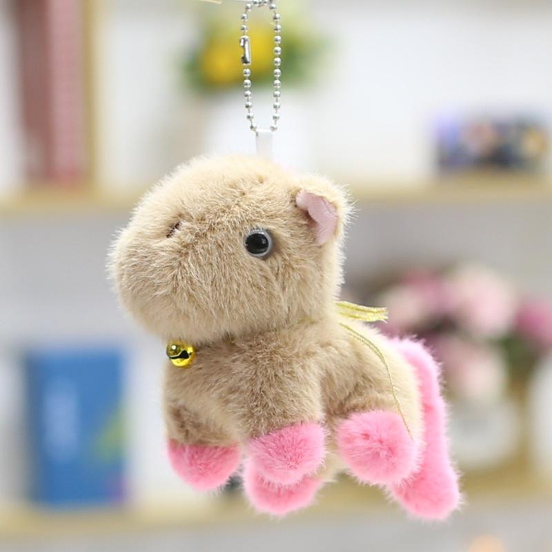 Urocza Lalka Kucyka Bell Prezent dla Dzieci Mała Zawieszka Lalka Urocza Para Akcesoria do Plecaka Lalka Przedszkolna