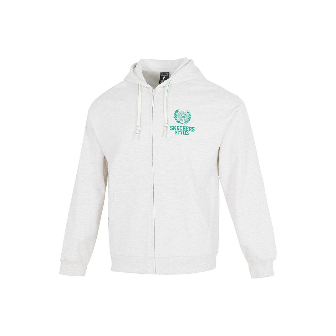 Skechers Sport Lifestyle Series Fashion Series Logo Letter Windproof Wear-Resistant Hooded Long Sleeve Jacket Unisex Jacket L325U006-0248 M