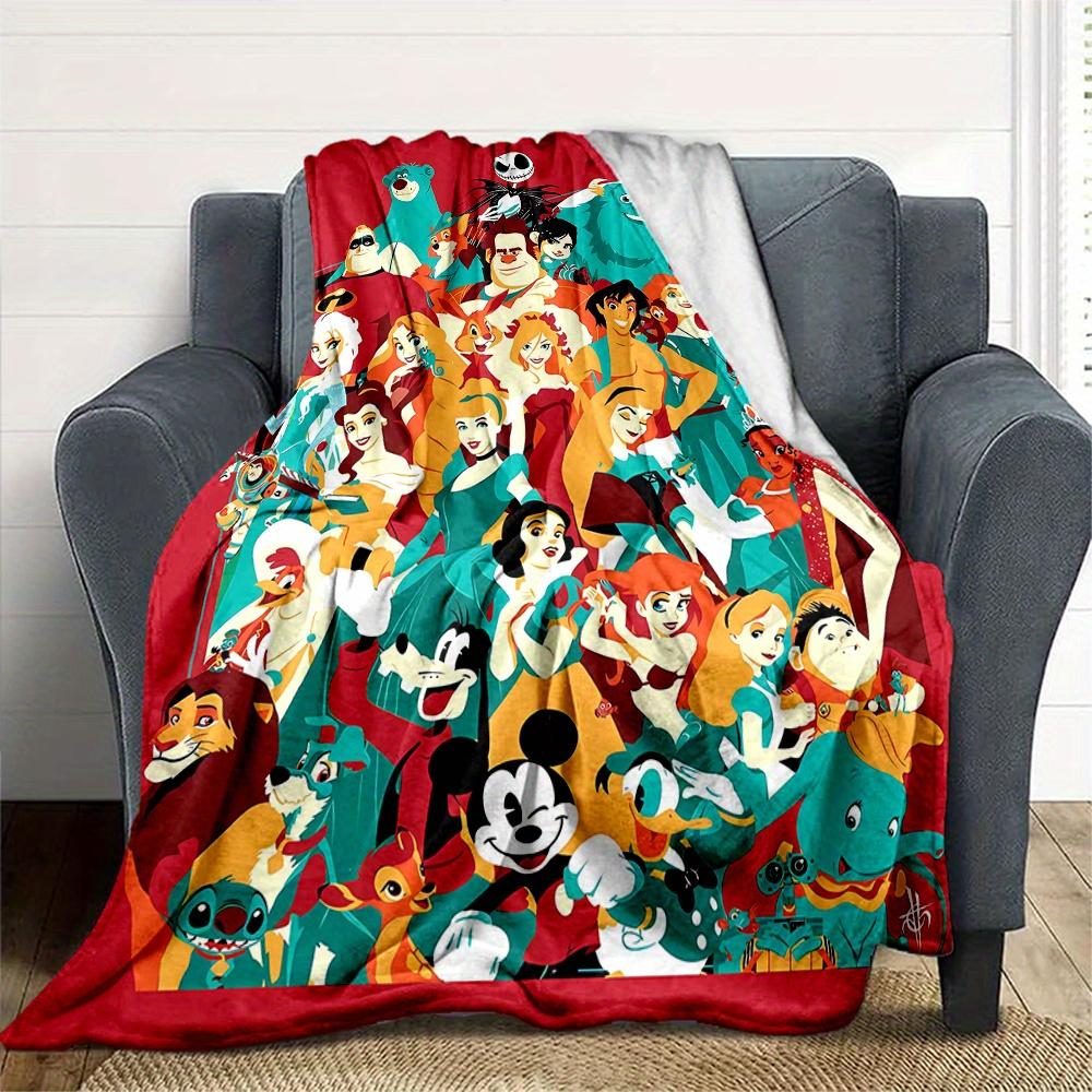1pc, Mickey & Disney Princesses Blanket Home Decorative Throw Gift for Family and Friend, Living Room, Travel, Camping, Car Blankets