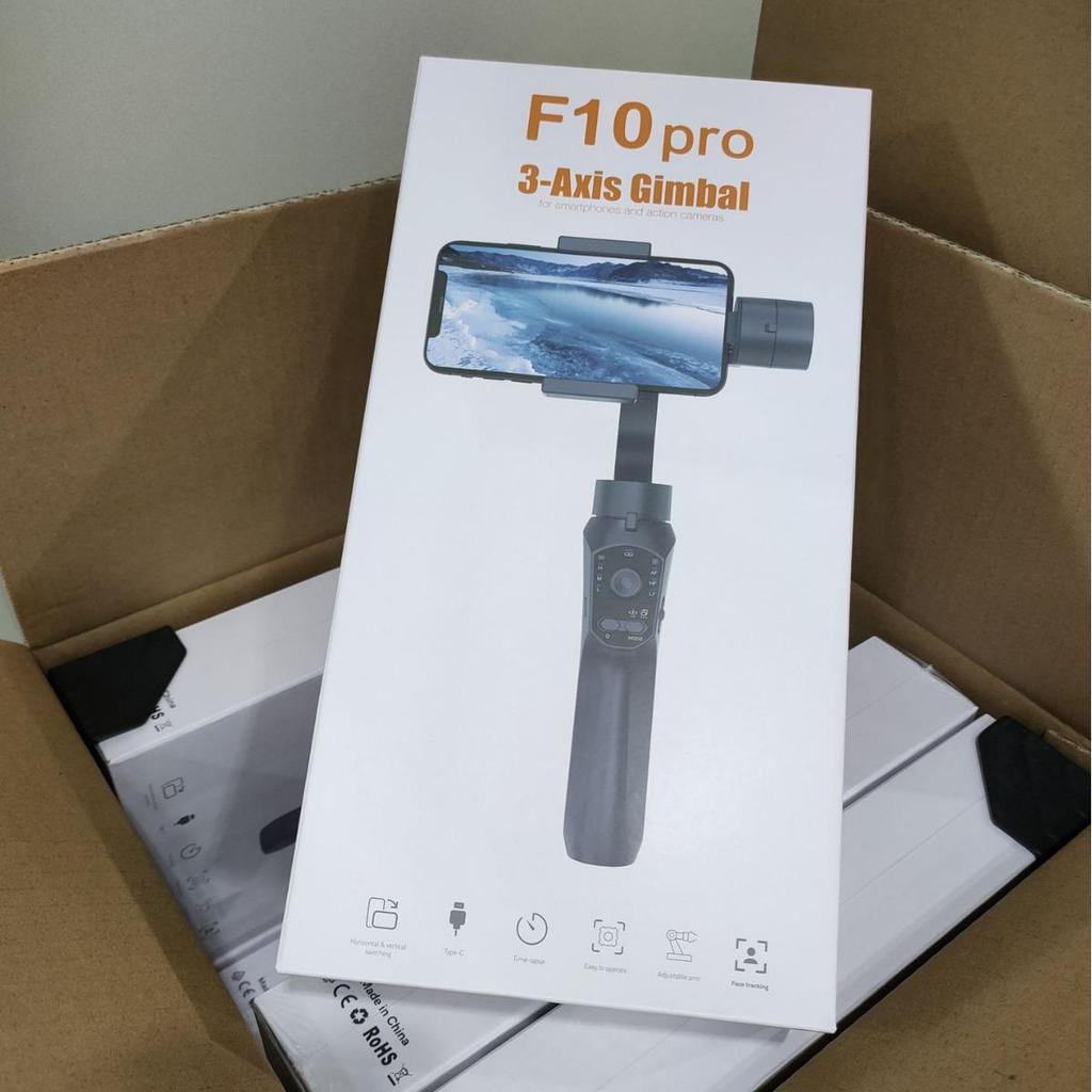 F10 PRO Handheld Gimbal Stabilizer for Mobile Phones – Anti-Shake, Three-Axis for Smooth Live Streaming and Vlogging.
