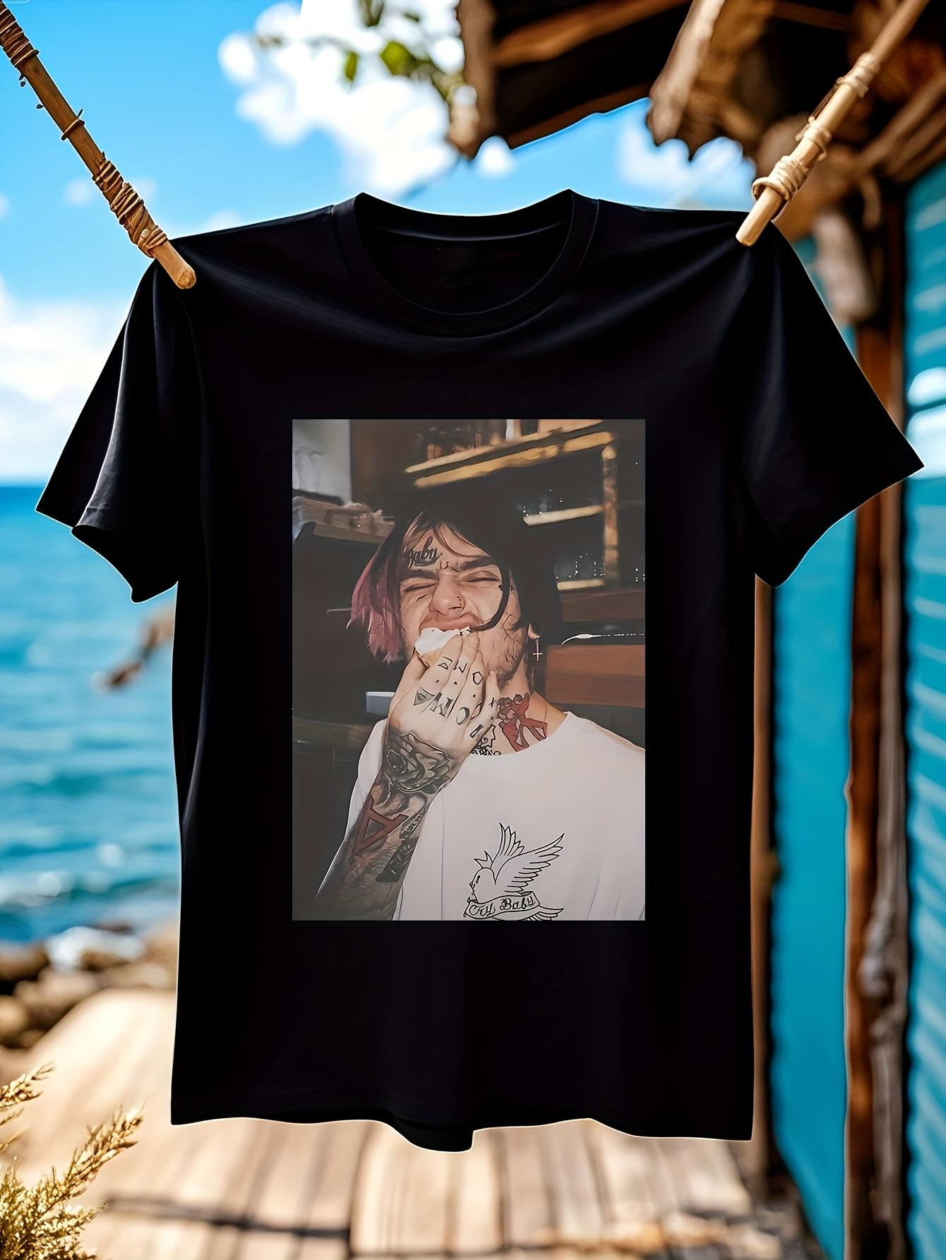 Lil Peep Винтажная Футболка Винтажная Футболка - Белая Футболка с F... XL