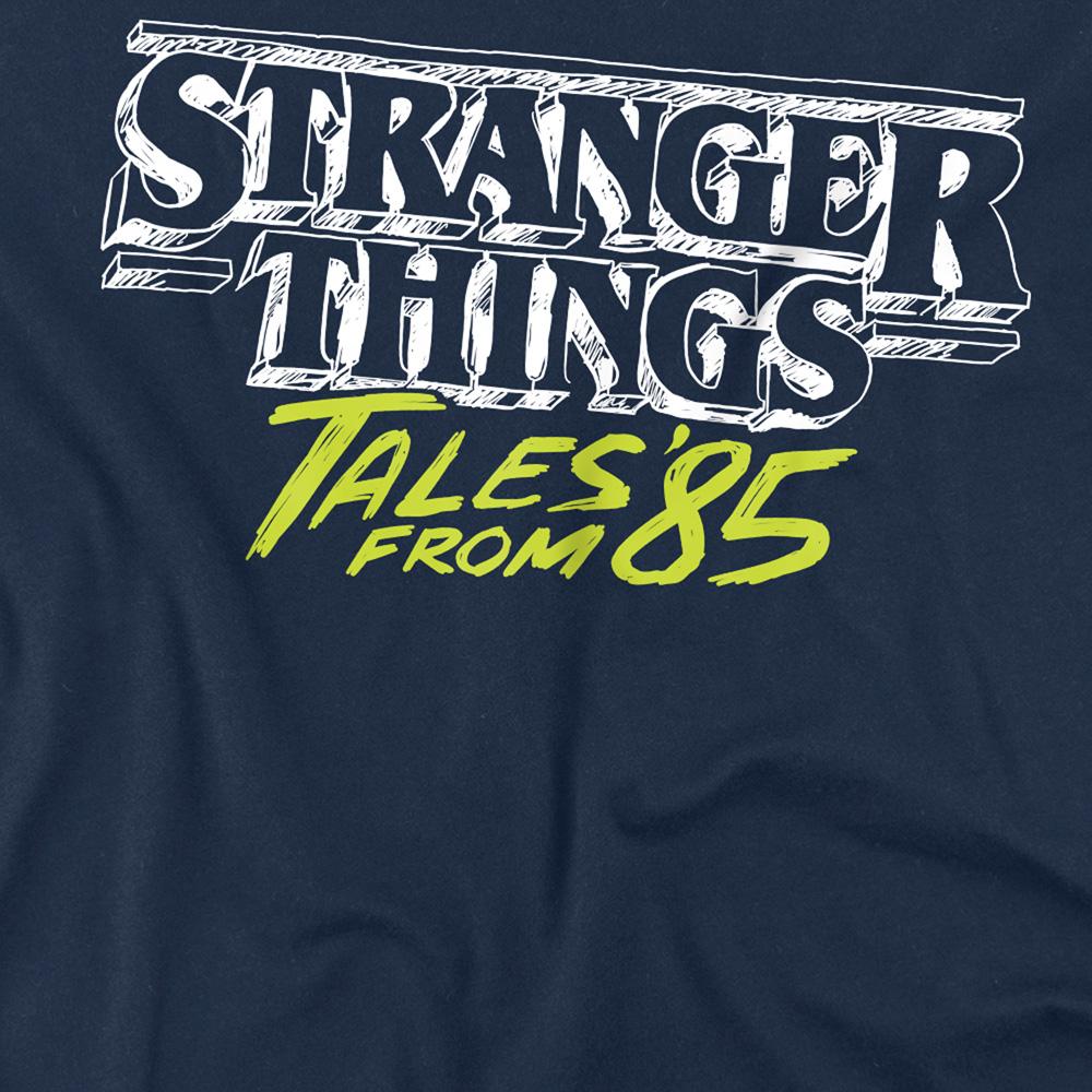 Stranger Things: Tales from Â´85 Unisex Adult Two Tone Logo T-Shirt