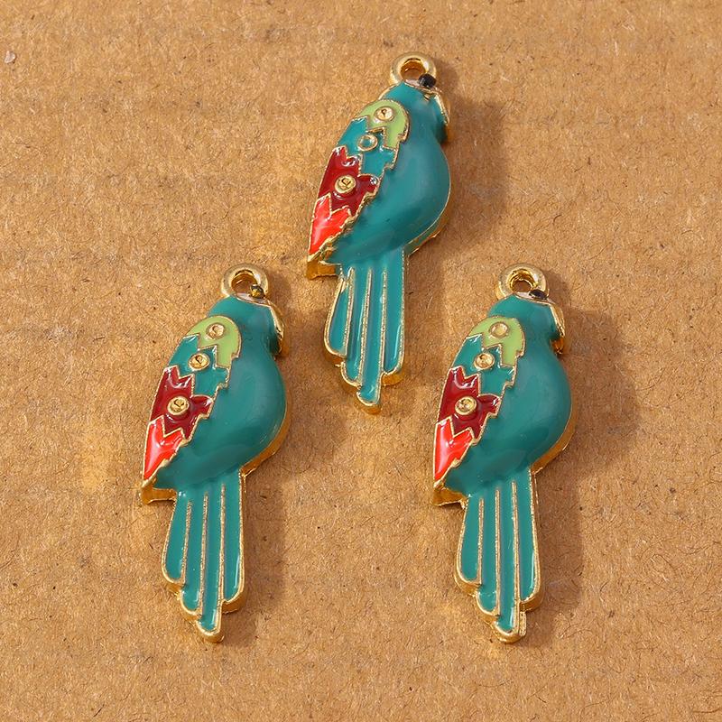 10pcs Enamel Crystal Rhinestones Animal Elephant Pendants Charms for Jewelry DIY Earrings Necklace Bracelet Accessories