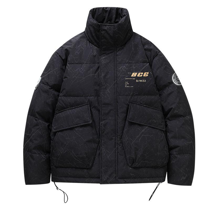 Down Jacket Men's Short Winter Hooded Coat Winter Thickened Warm Casual Men