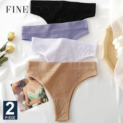 Bezszwowe majtki damskie dziewczęce stringi wysokiej talii miękkie figi damskie moda 6 jednolite kolory S-XL seksowne kalesony dla kobiet figi