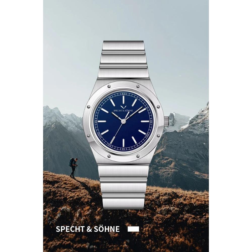 New Arrivals 2025 Specht & Söhne Luxury Watch 38MM Men's Quartz Super Slim Stainless Steel Sapphire Crystal 50M Water Resistant