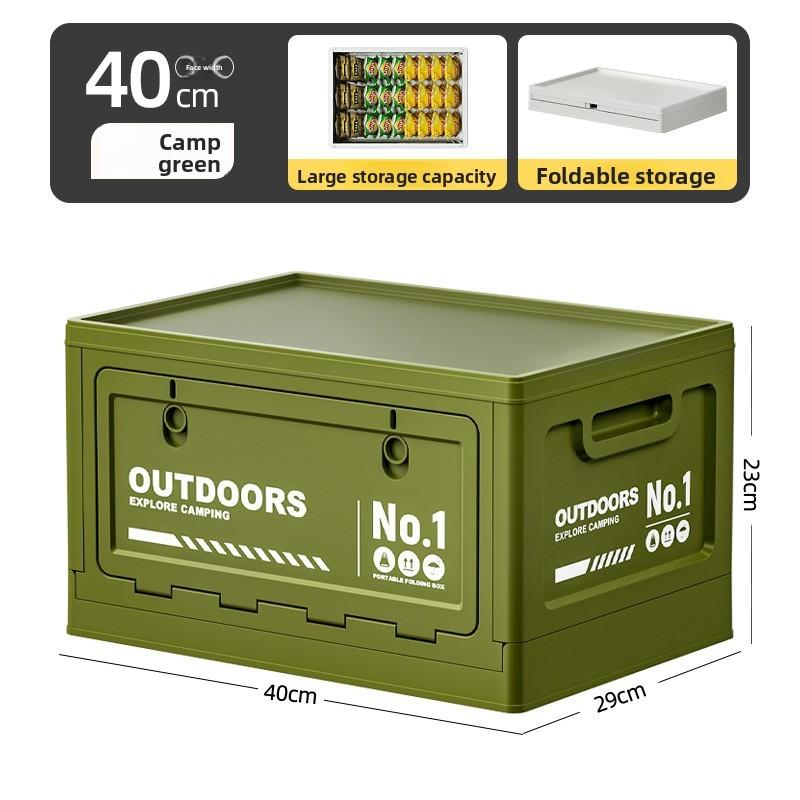 Outdoor Camping Aufbewahrungsbox mit faltbarem Design für Auto-Organizer und Campingausrüstung